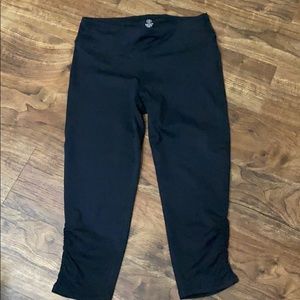 Gaiam mid calf black leggings